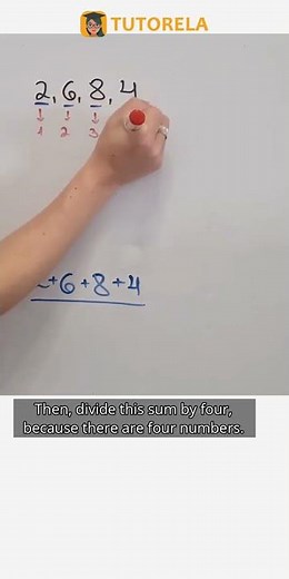 Calculate the Average of 2, 6, 8, and 4: Step-by-Step #Math #DataExploration #AveragesFor5thGrade