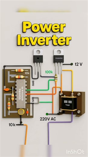 power Inverter connection 🪛🔌🪛👨‍🔧 #electrical #inverter #shorts