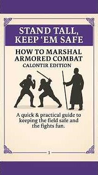 How to Marshal SCA Armored Combat