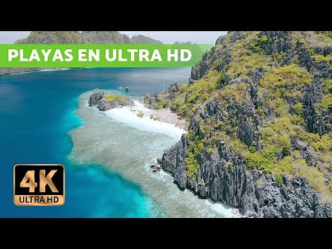 Vídeos 4K de PLAYAS RELAJANTES con música 🏝️ (Paisajes en Ultra HD)