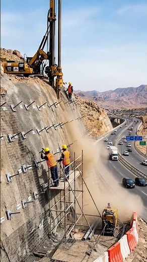 Slope Stabilization in Action | Soil Nailing, Rock Bolting, Shotcrete & Retaining Wall Explained
