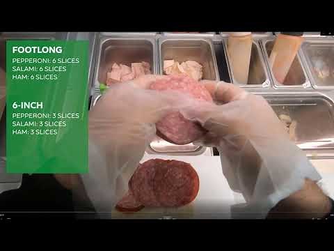 Subway Training - BMT Sandwich (new thin slice)