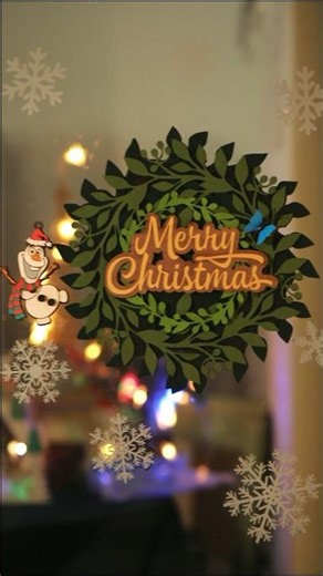 Making a Christmas Wreath Laser Cut with Mixed Materials using NEJE Laser