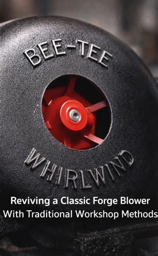 Reviving a classic forge blower with traditional workshop methods