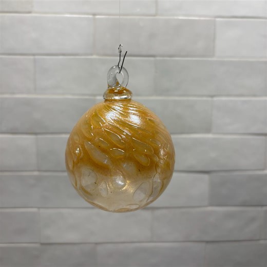 Handblown Glass Christmas Ornament, Gold, Handmade in the Ozark Mountains, New Color for 2026, Color Name: Gold Dust - Etsy