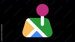 Map motion icon. which can be used for various purposes such as websites, mobile apps, presentation and others.