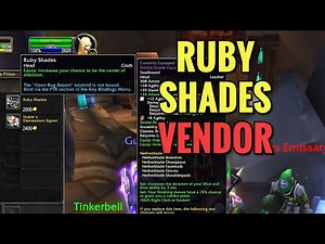 Ruby Shades Vendor Location (WoW TBC)