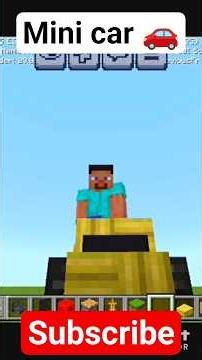 how to make mini car in Minecraft# #minecraft # #pixelcraft # #gaming #build