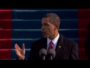 Obama's inaugural address: Then and now.