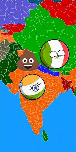 Poopy Mexico and china switch places💩 #countryballs
