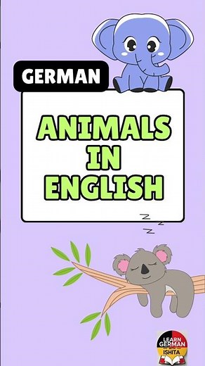 🐱🐯German A1 Vocabulary-Animals|Easy Learning🇩🇪