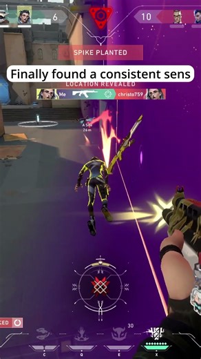 Low sens = Consistent Aim #valorant #valorantclips