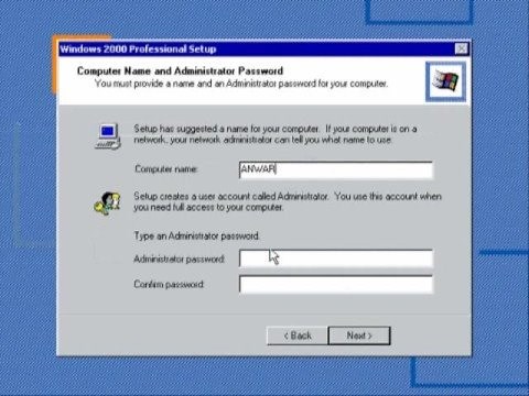 Windows 2000 Installation