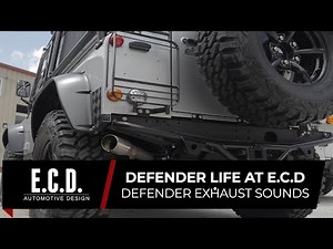 Defender Life at E.C.D. : Defender Exhaust Sounds | Turn Volume Up | E.C.D. Automotive Design