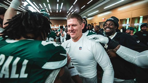 Jets Locker Room Speech After Beating the Falcons