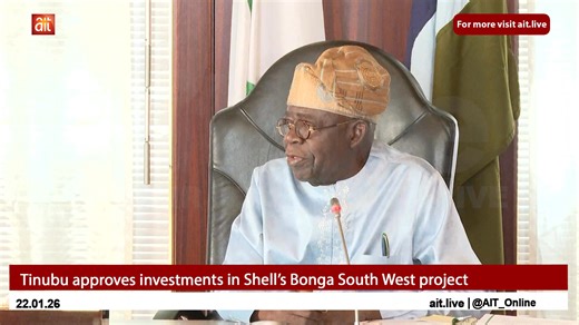 Tinubu approves investments in Shell’s Bonga South West project | AIT Online