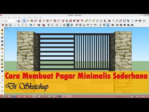 Cara Membuat Pagar Minimalis Sederhana di Sketchup