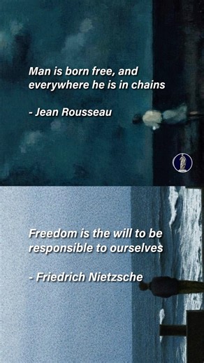 Rousseau & Nietzsche on the Meaning of Freedom #shorts #freedom