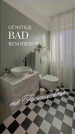 Die einfachste Bad Renovierung ever: Fliesensticker!