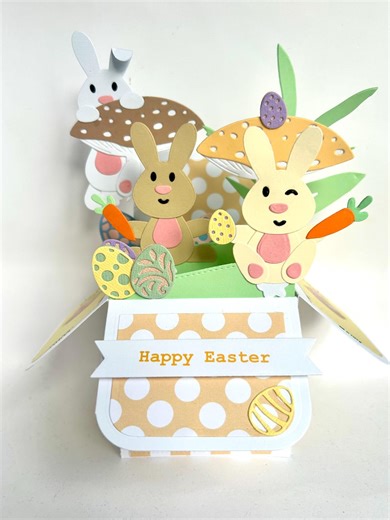 Pop up Easter Bunny Card, 3D Exploding Box Card, Easter Egg Personalised Card, Children’s/adults Card in a Box - Etsy UK