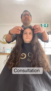 5.1K views · 132 reactions | Long Curly Cut! First cut at a salon for...