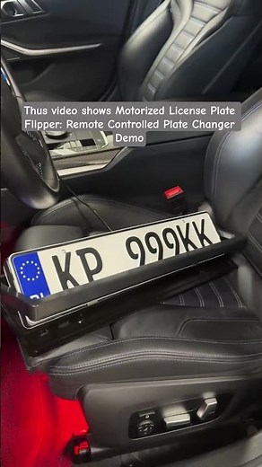 Number Plate Flip! Hidden Technology Car Modification mod