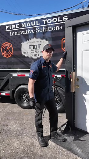 TECH HAMMER - COMING SOON Nice thing about forcing real doors, the physics add up just fine. This bad little guy is not a replacement for a halligan bar, but boy are we impressed with the capabilities. Sign up on website for updates! Innovative Solutions 🔥 𝐟𝐢𝐫𝐞𝐦𝐚𝐮𝐥.𝐜𝐨𝐦 #tools #firefighter #forged
