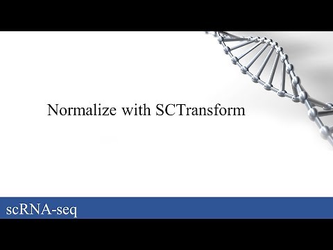 scRNA-seq: Normalize gene expression values with SCTransform