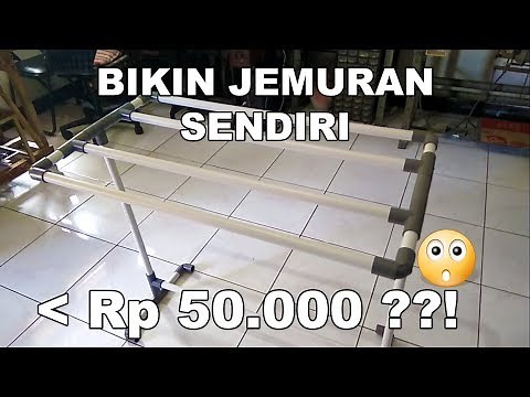 Cara Membuat jemuran Sendiri dari pipa mudah dan murah