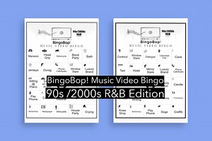 Bingobop! Music Video Bingo - Etsy