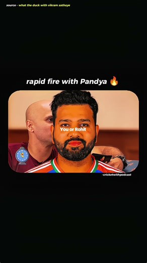 rapid fire with Pandya 🔥#cricketclips #cricketpodcast