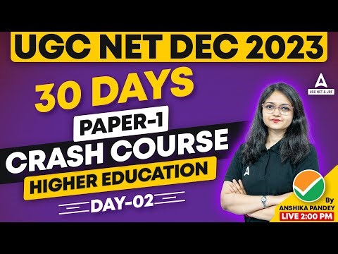 Higher Education UGC NET Classes #2 | UGC NET Paper 1 By Anshika Pandey