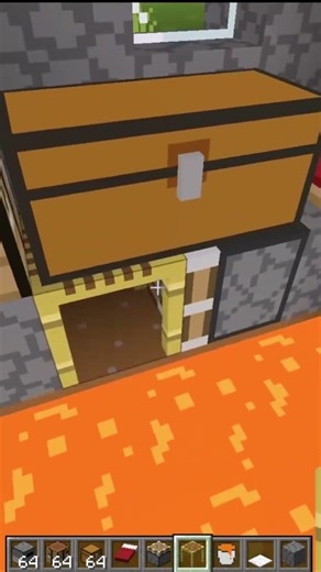 minecraft useful lava trap chest moment