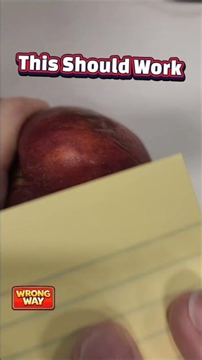 Can a Lined Post-it Note Pack Peel an Apple?