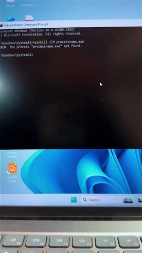 This Secret Windows Command Instantly Kills Any Stuck App! #windows11 #pctipsandtricks #shorts