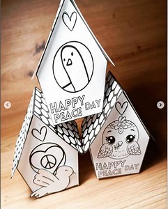 Créations en papier 3D de la colombe de la paix | Activité à imprimer pour enfants (patron PDF) - Etsy France