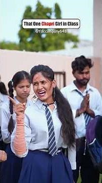 That one chhapri girl in class 🙄|# #youtubeshorts #funny #comedy #shorts #fdccompany