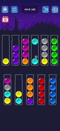 Ball sort puzzle level 165 #ballsortpuzzle