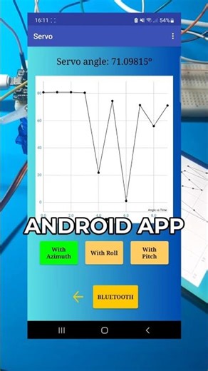 IMU sensor APP to control a servo!