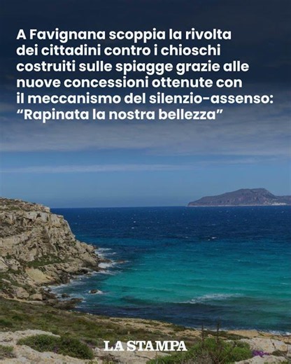Assalto a FAVIGNANA, scoppia la RIVOLTA contro i CHIOSCHI in SPIAGGIA: “Rapinata la nostra bellezza”