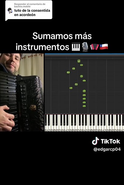 Tutorial: La Consentida Piano - Acordeón Chileno | Cueca Chilena