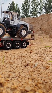 11K views · 225 reactions | RC Wheel loader Load On The Trailer Truck | RC Media | Facebook
