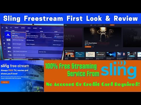 Sling Freestream First Look & Review! 100% Free Streaming Service with No Account or CC Required!