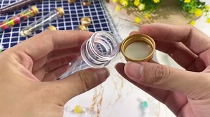 Dandat 50 Pcs 40 ml Clear Plastic Test Tubes with Screw Lids 1.1 x 5.5 Inch Halloween Candy Tubes Sample Powder Storage Container for Scientific Experiments Themed Birthday Party Supplies(Gold)