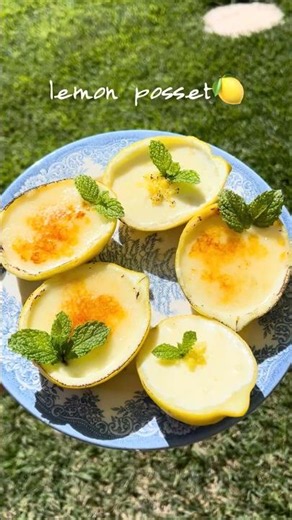 Making Brûlée Lemon Posset #baking #dessert #lemon #베이킹 #간단레시피 #recipe