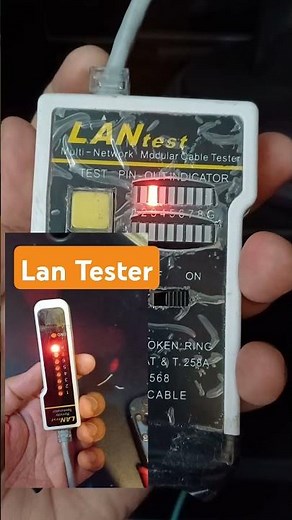 Lan tester internet cable cat 6 ethernet testing rj45 #internet #it #diy