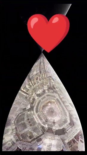 The Heart of Islam Beautiful Makkah High Angle 🌙 #islamicstatus