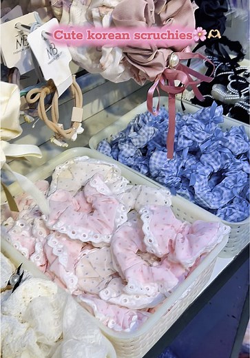 Cute Korean Scrunchies Available at The Pumpkin Store