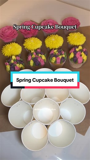 Spring-Inspired Cupcake Bouquet Ideas