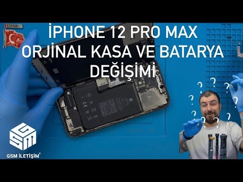 Original iPhone 12 Pro Max Case and Battery Replacement 🇹🇷